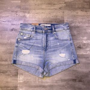 brand new with tags garage light blue denim shorts